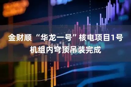 金财顺 “华龙一号”核电项目1号机组内穹顶吊装完成